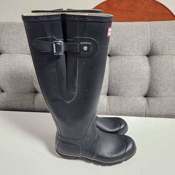 Hunter Womens Original Tall Boots - Black - Picture 3 of 9